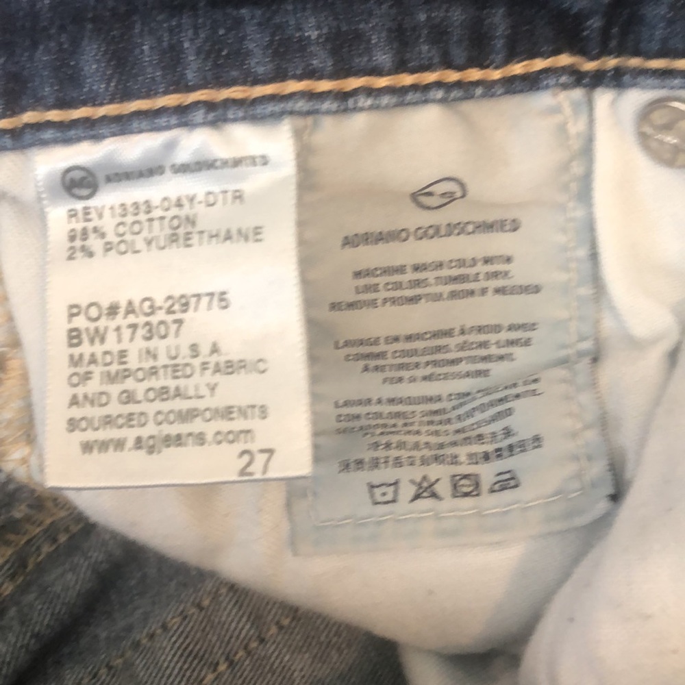AG The Stilt Rollup cigarette roll-up 27 jeans - Picture 8 of 9